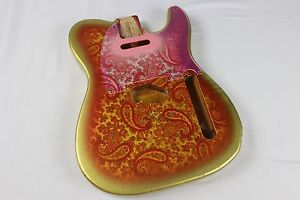 MJT Official Custom Vintage Aged Nitro Guitar Body By Mark Jenny Paisley VTT