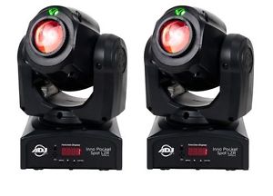 2X Ameican DJ Inno Pocket Spot LZR Hybrid LED Mini Moving Head & Lasers Lighting