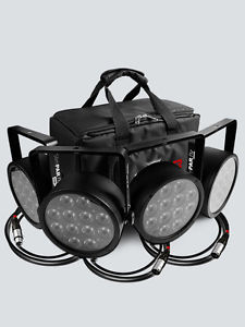 Chauvet DJ SlimPACK T12 USB Slim Par LED Wash Uplights w/ Bag + Cables BUNDLE