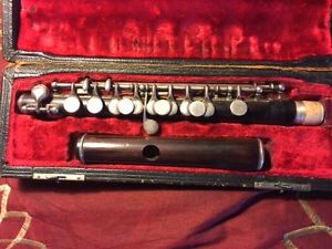 Vintage Haynes Mfg. Grenadilla Wood Piccolo w/ Silver Keys SN 8479 c1920