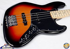Fender Deluxe Active Jazz Bass w/ Gig Bag, 3-Color Sunburst, NEW! #36177-2