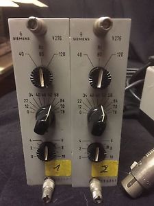 2 Siemens Sitral V276 legendary Microphone PreAmps / Mikrofonvorverstärker