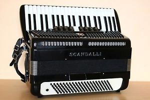 Scandalli Vintage LMMM Musette Accordion 120 bass Custom Built Fisarmonica +Case