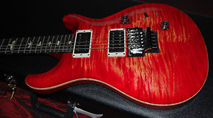 2016 Paul Reed Smith PRS Custom 24 CU24 Floyd Rose Blood Orange Massive Flame!