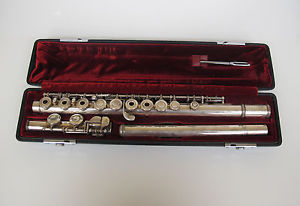 YAMAHA YFL-481 SILVER OPEN HOLE FLUTE