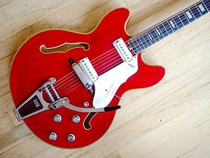 1960s Vox Super Lynx Deluxe V253 Vintage Guitar Eko Crucianelli w/ Tags & Case
