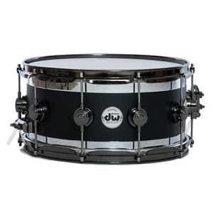 DW Edge 14x6.5 Snare drum - Black Hard Satin w/Black Nickel Hardware