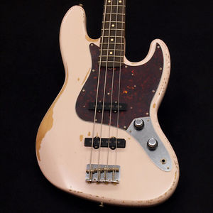 Free Shipping Used Fender Flea Jazz Bass Roadworn Shell Pink 2016 Electric Bass