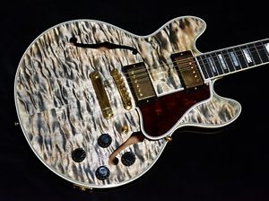 Free Shipping Used Gibson Custom Shop CS-356 Quilt in Cobra Burst 2015 Guitar