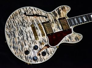 Free Shipping Used Gibson Custom Shop CS-356 Quilt in Cobra Burst 2015 Guitar