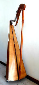 arpa celtica paraguaiana a 36 corde con chiave per accordare e custodia morbida