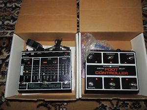RARE ELECTRO HARMONIX 16-SECOND DELAY/LOOPER PEDAL w/FOOT CONTROLLER BOX ADAPTER