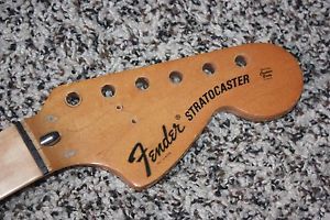 Fender Stratocaster 1973 1974 guitar neck maple
