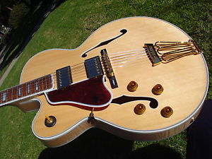 2013 Gibson Byrdland Crimson Custom Shop Archtop Natural Flame Lefty Left Handed