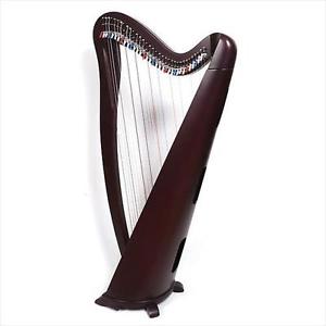 EMS Heritage 34 String Harp With Semitone Levers In Black **NEW**