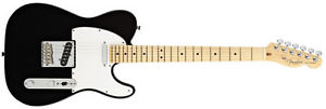 Fender American Standard Telecaster Tele Maple Fretboard Black DEMO