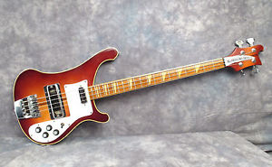 1973 RICKENBACKER 4001 - FIREGLO - CHECKERBOARD BINDING - ANDY BAXTER BASS
