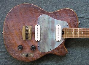 Dismal Ax muleskinner electric guitar, new, red barnwood
