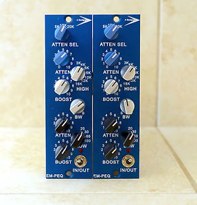 A Designs EM-PEQ EQ equalizer 500 series Pultec style Pair Mint w/ boxes