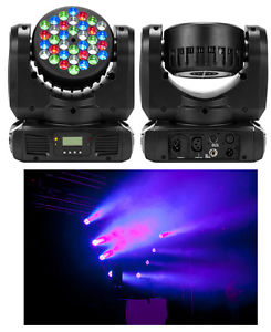 PAIR of American DJ ADJ Inno Color Beams LED Moving Heads with Ariba Bags