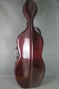 Beautiful strength true red carbon fiber cello case 4/4 beijing MA