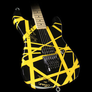 Used 2012 Charvel EVH Art Series Electric Guitar Black & Yellow