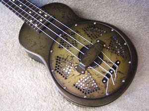 2010's National NRP Black Rust Ukulele Resonator Ukulele Free Shipping