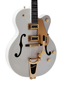 Gretsch G5420T Electromatic Guitarra, Snowcrest Blanco con oro Hardware (NUEVO)