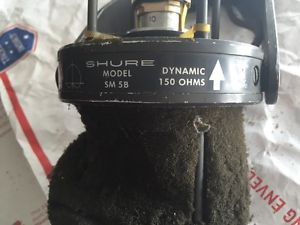 Vintage Shure SM-5B pro broadcast dynamic cardioid microphone