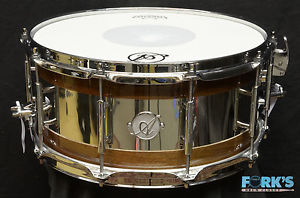 Acoutin Custom 6.5x14 Walnut / Brushed Stainless Snare Drum