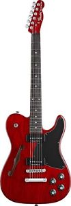 Fender Jim Adkins JA-90 Tele Thinline RETOURE - Crimson Transparent Rosewood
