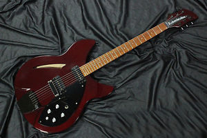 1989 Rickenbacker 330 RBY Black Parts Semi Hollow Guitar Free Shipping Vintage