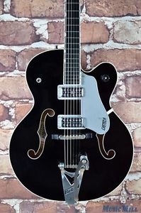2005 Gretsch G6136SLBP Brian Setzer Semi-Hollow Electric Guitar Black Phoenix