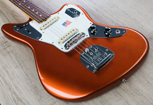 Fender Johnny Marr Jaguar Electric Guitar Rosewood Metallic Kandy Orange + Case