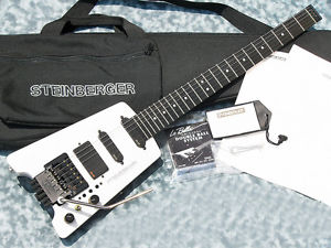 1990 Steinberger GL-4TA White Electric Guitar Headless Free Shipping