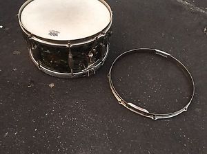 VINTAGE 1930s SLINGERLAND RADIO KING SNARE DRUM 7X14 BDP BLACK DIAMOND PEARL