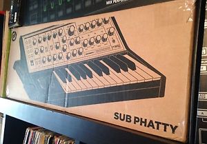 Moog Sub Phatty Keyboard Synthesizer. Power Cable, Manual, Insured. MINT BOXED!