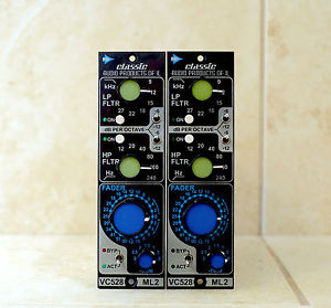 Classic Audio VC528 Missing Link 2 Mk2 Capi ML2 Filter 500 Series Pair Red Dolts