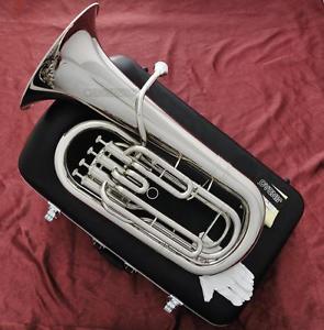 Professional Silver nickel Plated Euphonium Hron 4 Piston JINBAO Brand With Case