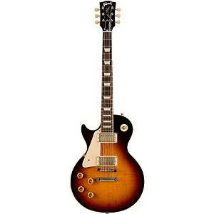 Gibson Custom Shop LPR84LHVOFTNH1 1958 Les Paul Plaintop VOS-LH Solid-Body Electric Guitar, Faded Tobacco
