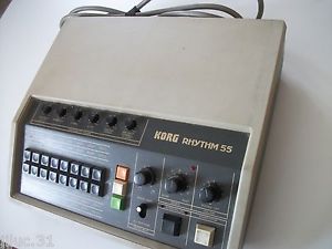 KORG rhythm 55 - box rhythm analog + pedal original S-2