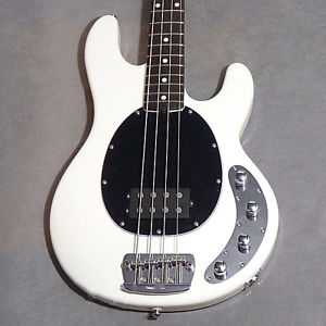 Free Shipping Used MUSICMAN StingRay Neck Through (White) Electric Bass