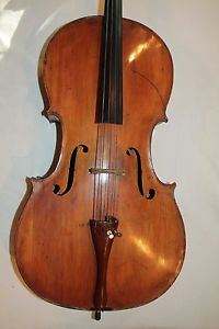 Vintage Italian cello labeled Squilla 1932 full size , no reserve