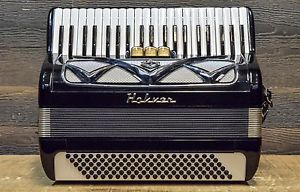Hohner Piano 41-Treble 120-Bass Black Piano Accordion w/ Case - #314599