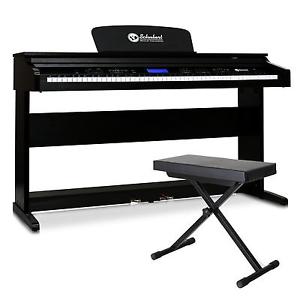 Piano Electronico Teclado Digital MIDI 2 pedales 88 teclas sensible tacto madera