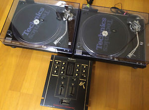 Used Good Technics SL-1200 MK5G 2 set , DJ Turntables EMS tracking ship
