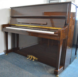 Steinhoven 121 upright piano in polished walnut