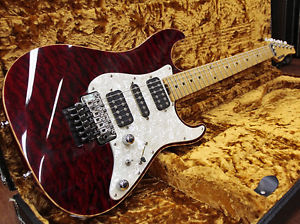 Schecter EX-V-22-CTM FRT FM BKCH Flame Maple Neck Used w/Gigbag