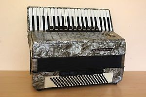 Weltmeister Stella 120 Bass Vintage LMMH Accordion Akkordeon Fisarmonica Gray