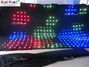 P18 3*4m led video screen/curtain/motion drape/dmx/SD/5mm/dj shows/mobile stages